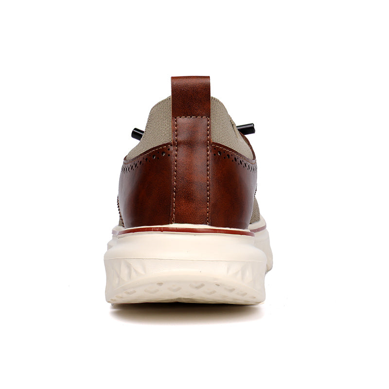 Men's lightweight waterproof Oxford shoes, comfortable and soft, suitable for walking - wide last and extended design