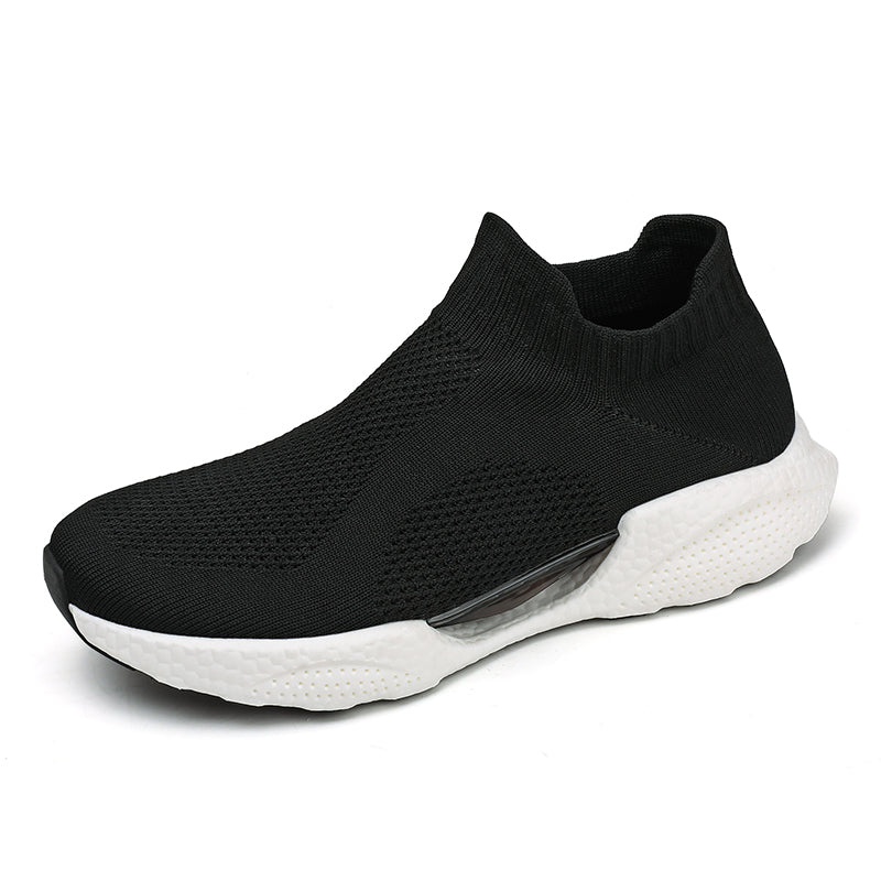 Men's Slip-On Sneakers – Laceless, Breathable, Non-Slip Grip, Cushioned Footbed, Wide Toe Box