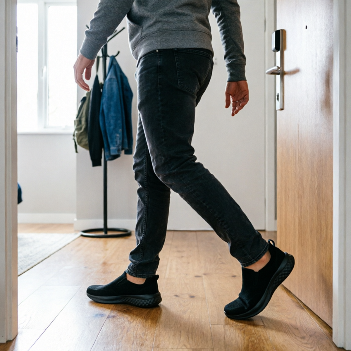 ⏰Limited Time Sale 70% OFF - Men's Mesh Walking Shoes - Slip-On, Cushioned, Wide Toe Box, Arch Support, Anti-Slip