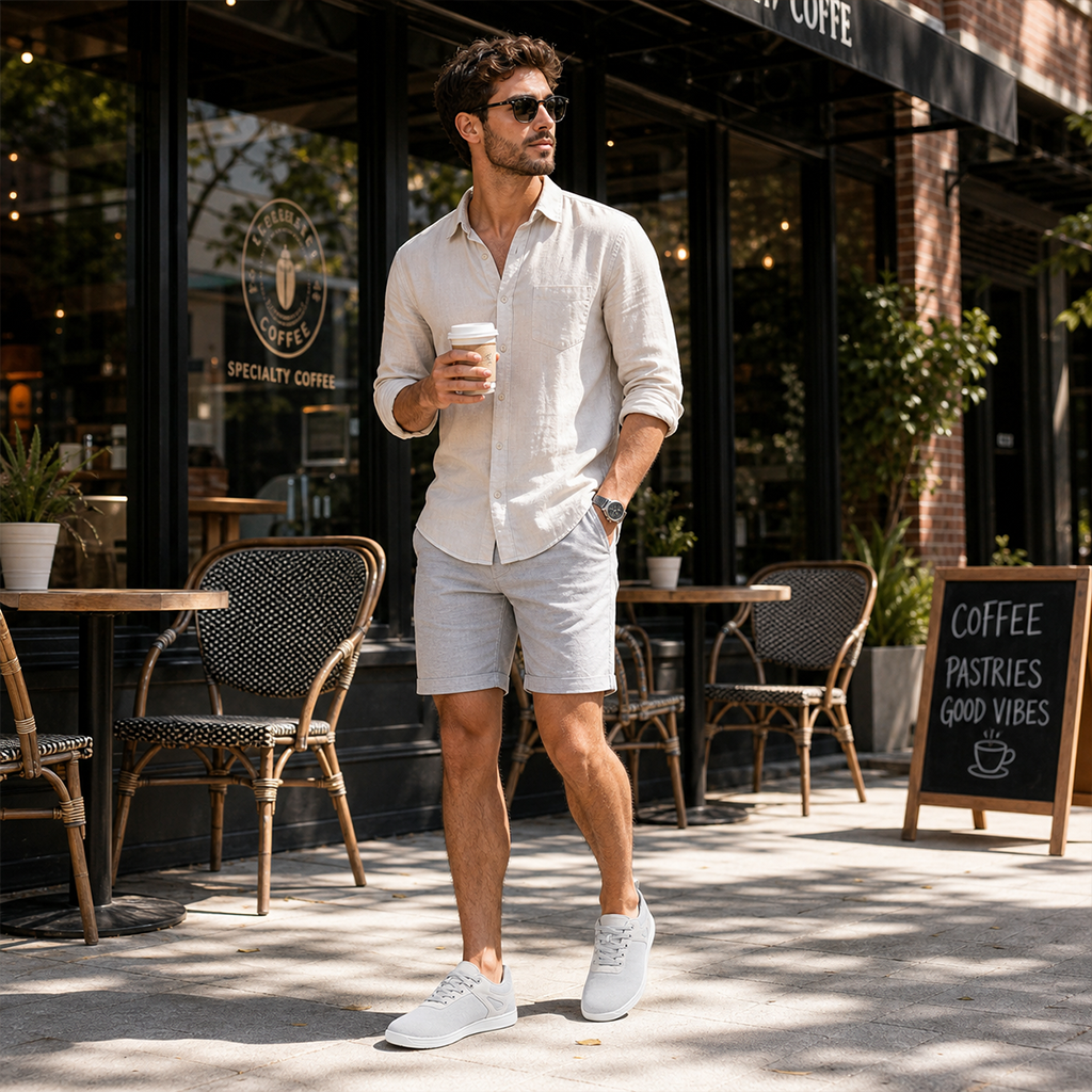 ⏰Limited Time Sale 70% OFF - Men's Mesh Barefoot Shoes - Lace-Up, Breathable, Wide Toe Box with Arch Support, Non-slip And Wear-Resistant