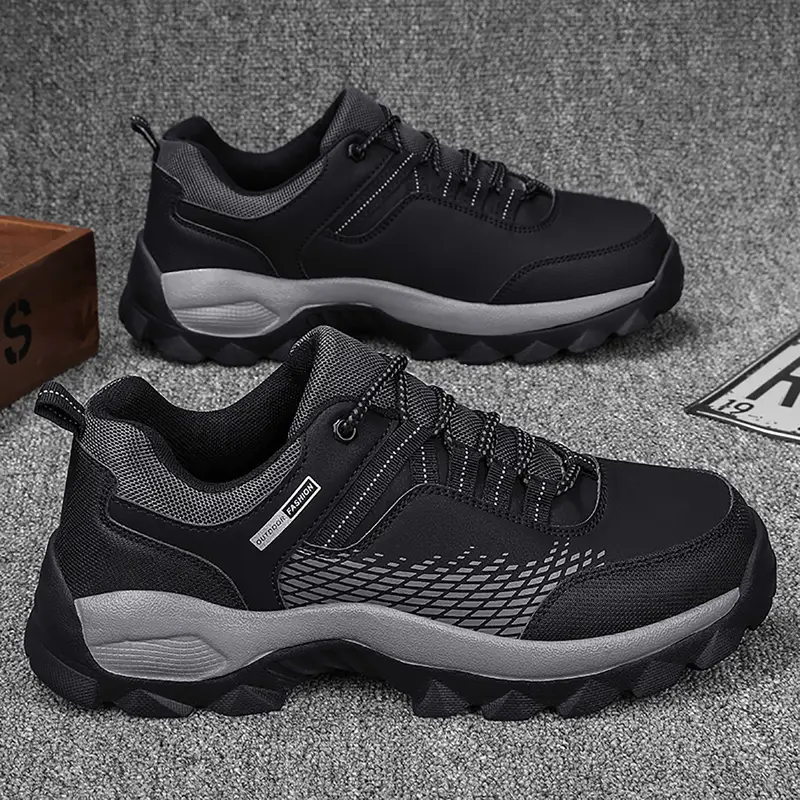Men's Wear-Resistant Waterproof Hiking Shoes – Wide Toe, Non-Slip, Anti-Puncture