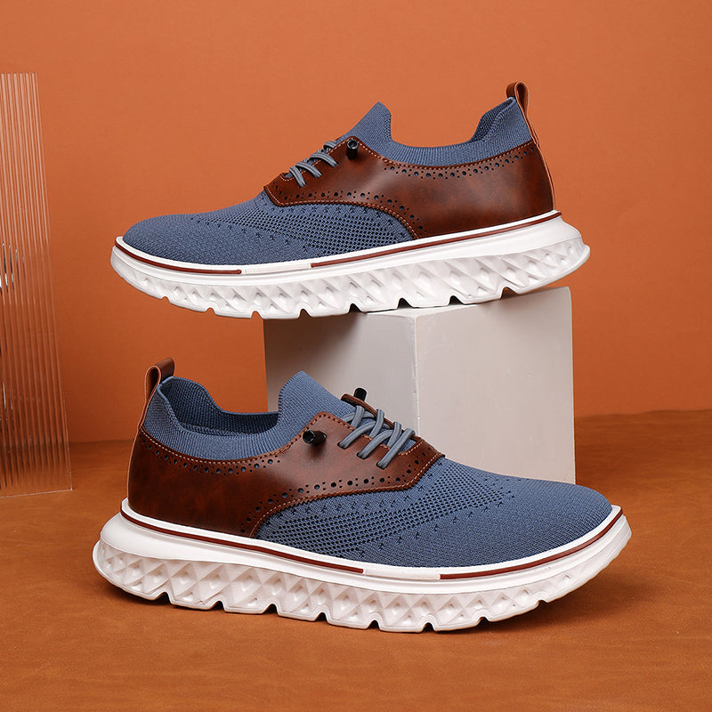Men's lightweight waterproof Oxford shoes, comfortable and soft, suitable for walking - wide last and extended design