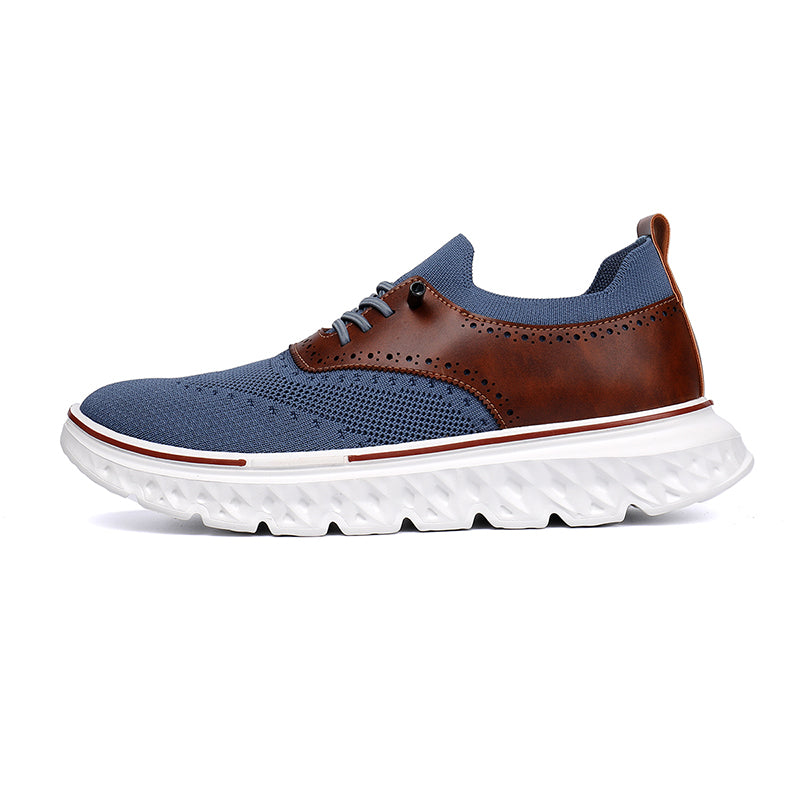 Men's lightweight waterproof Oxford shoes, comfortable and soft, suitable for walking - wide last and extended design