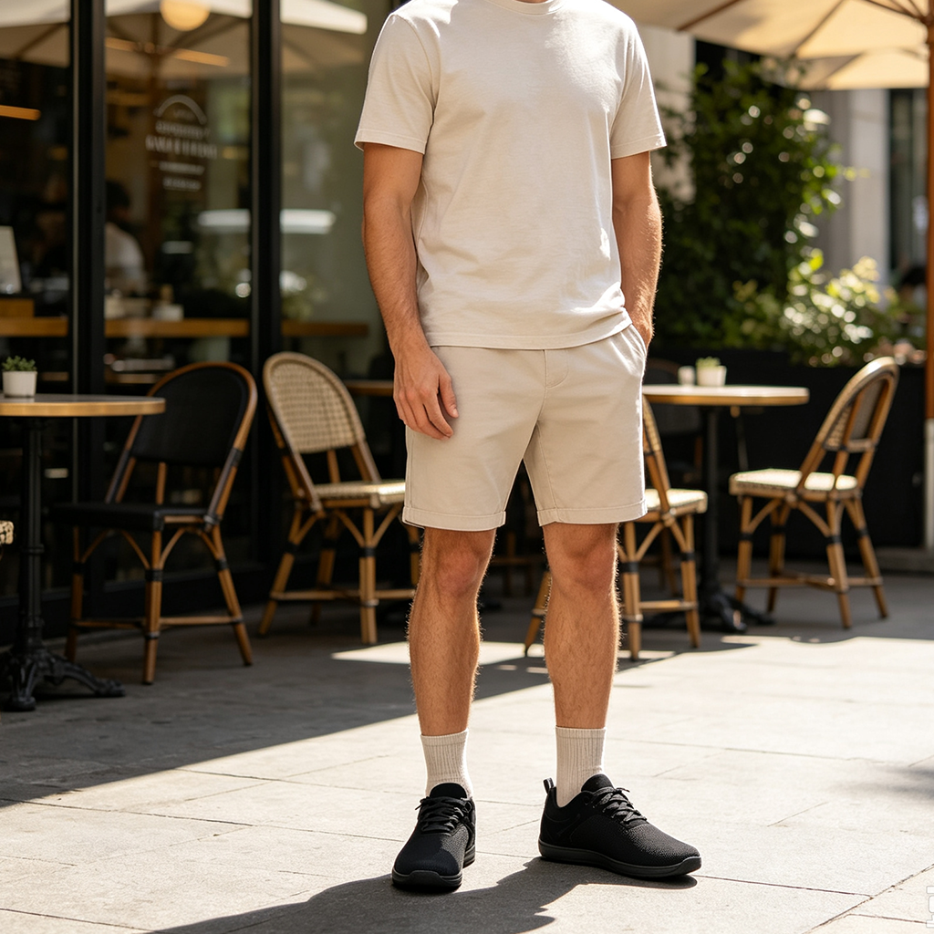 ⏰Limited Time Sale 70% OFF - Men's Mesh Barefoot Shoes - Lace-Up, Breathable, Wide Toe Box with Arch Support, Non-slip And Wear-Resistant