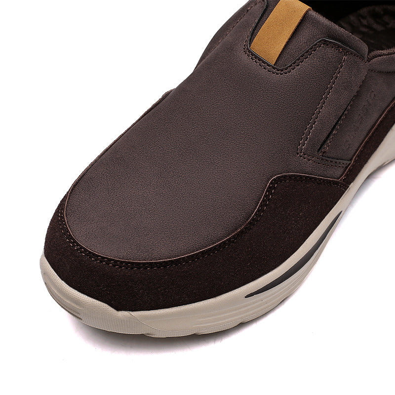 Men's Casual Comfort Slip-On Platform Walking Shoes