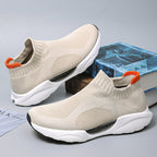 Men's Slip-On Sneakers – Laceless, Breathable, Non-Slip Grip, Cushioned Footbed, Wide Toe Box