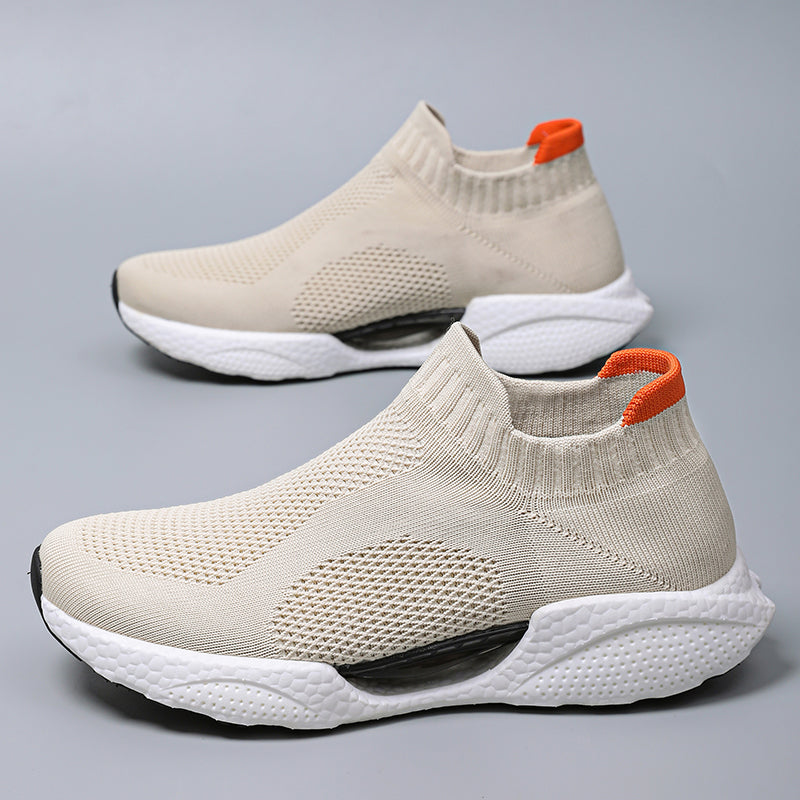 Men's Slip-On Sneakers – Laceless, Breathable, Non-Slip Grip, Cushioned Footbed, Wide Toe Box