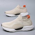 Men's Slip-On Sneakers – Laceless, Breathable, Non-Slip Grip, Cushioned Footbed, Wide Toe Box