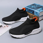 Men's Slip-On Sneakers – Laceless, Breathable, Non-Slip Grip, Cushioned Footbed, Wide Toe Box