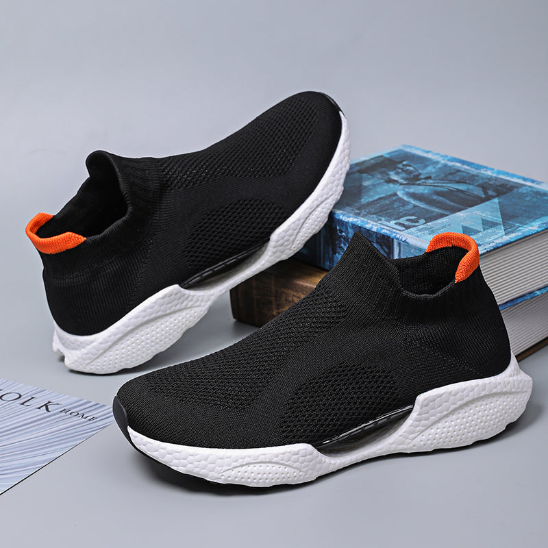 Men's Slip-On Sneakers – Laceless, Breathable, Non-Slip Grip, Cushioned Footbed, Wide Toe Box