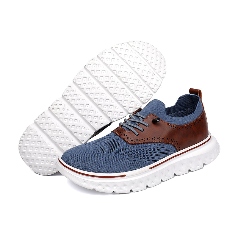 Men's lightweight waterproof Oxford shoes, comfortable and soft, suitable for walking - wide last and extended design
