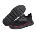 Men's lightweight waterproof Oxford shoes, comfortable and soft, suitable for walking - wide last and extended design