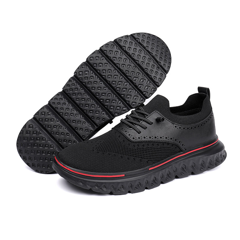 Men's lightweight waterproof Oxford shoes, comfortable and soft, suitable for walking - wide last and extended design