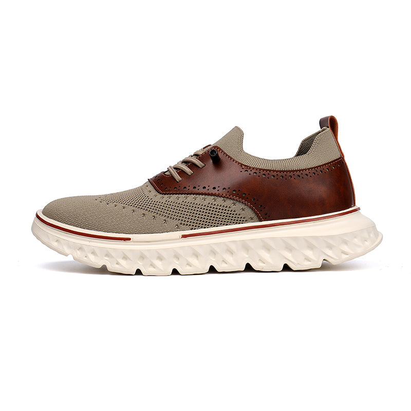 Men's lightweight waterproof Oxford shoes, comfortable and soft, suitable for walking - wide last and extended design