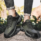 Men's Wear-Resistant Waterproof Hiking Shoes – Wide Toe, Non-Slip, Anti-Puncture