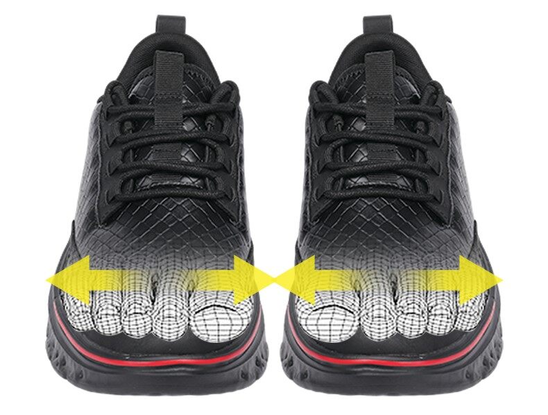Men's crocodile leather shoes: Lightweight, waterproof, comfortable and soft walking shoes - wide last and extended design.