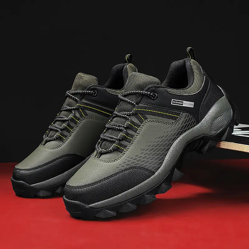 Men's Wear-Resistant Waterproof Hiking Shoes – Wide Toe, Non-Slip, Anti-Puncture