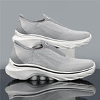 Men's lightweight waterproof walking shoes, comfortable and soft, slip-on style, wide and extra-long design.