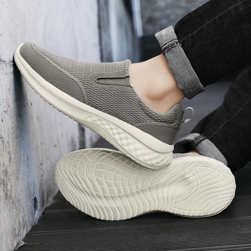 ⏰Limited Time Sale 70% OFF - Men's Mesh Walking Shoes - Slip-On, Cushioned, Wide Toe Box, Arch Support, Anti-Slip