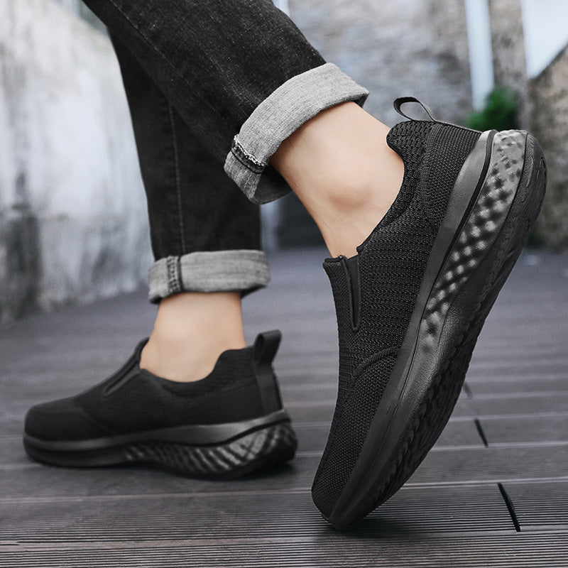 ⏰Limited Time Sale 70% OFF - Men's Mesh Walking Shoes - Slip-On, Cushioned, Wide Toe Box, Arch Support, Anti-Slip