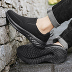 ⏰Limited Time Sale 70% OFF - Men's Mesh Walking Shoes - Slip-On, Cushioned, Wide Toe Box, Arch Support, Anti-Slip