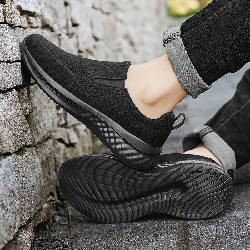 ⏰Limited Time Sale 70% OFF - Men's Mesh Walking Shoes - Slip-On, Cushioned, Wide Toe Box, Arch Support, Anti-Slip