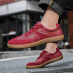 ⏰Limited Time Sale 70% OFF - Men's Genuine Leather Walking Shoes - Lace-Up, Wide Toe Box, Arch Support, Hock Absorption, Waterproof, Slip-Resistant