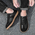 ⏰Limited Time Sale 70% OFF - Men's Genuine Leather Walking Shoes - Lace-Up, Wide Toe Box, Arch Support, Hock Absorption, Waterproof, Slip-Resistant