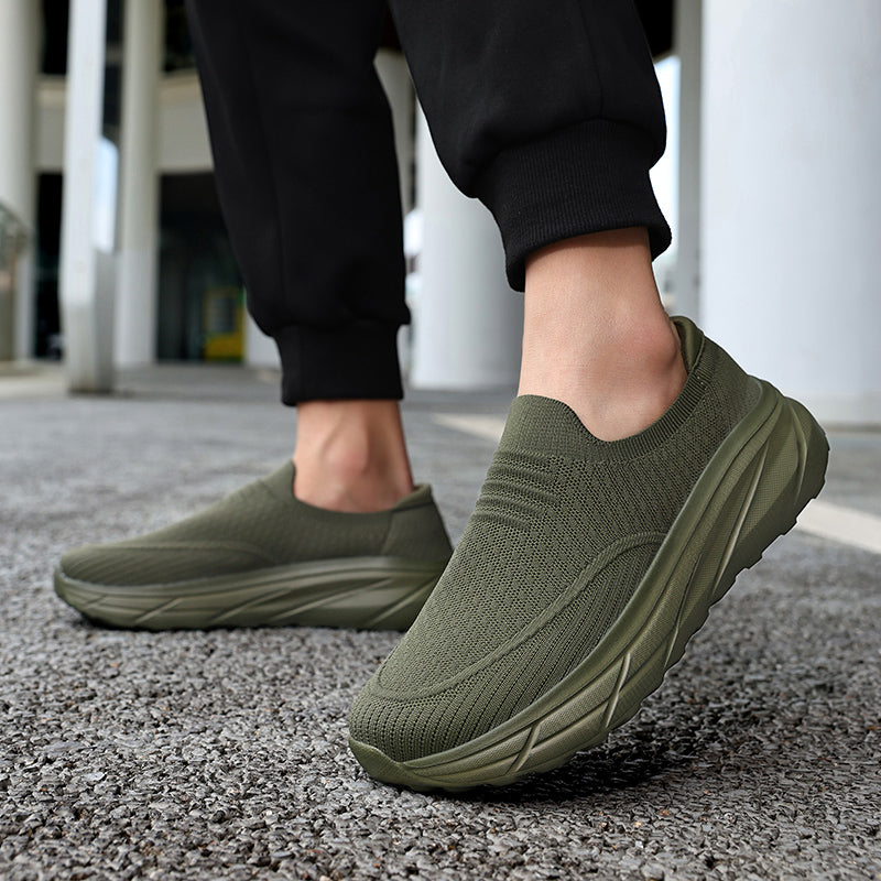 ⏰Limited Time Sale 70% OFF - Men's Slip-On Walking Shoes, Lightweight Casual Sneakers for Men, Suitable For Walking, Work, Travel And Everyday Wear