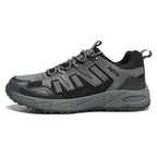Men's Mixed Material Hiking Shoes – Waterproof, Slip-Resistant, Puncture-Resistant, Impact-Resistant, Breathable, Wide Toe
