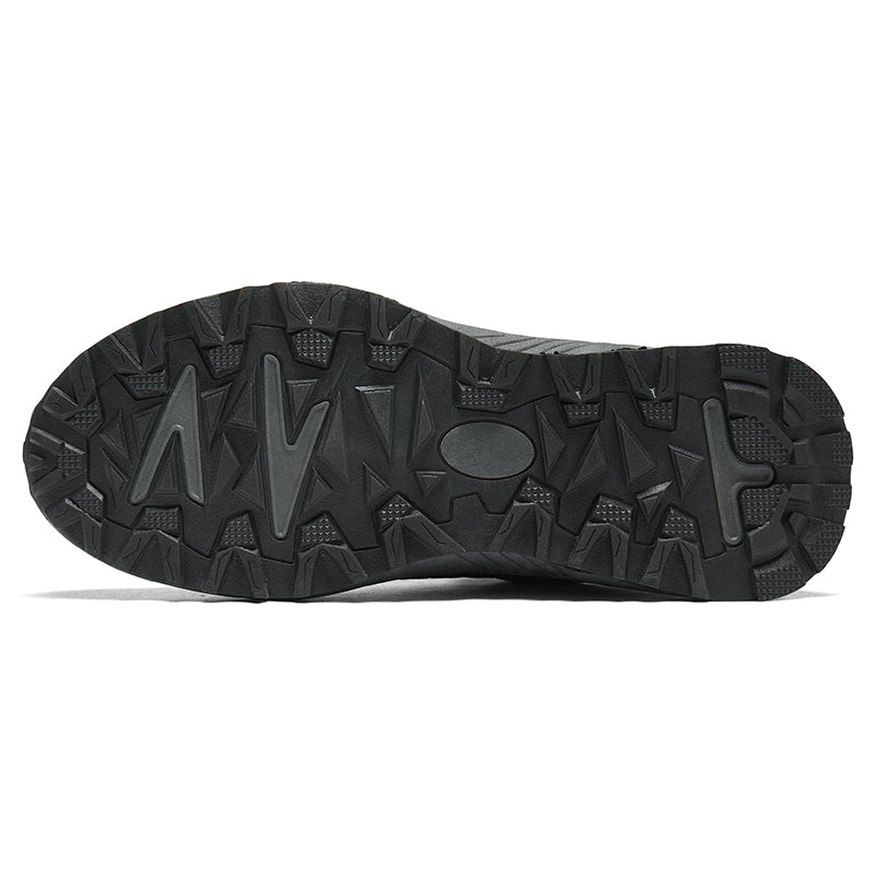 Men's Mixed Material Hiking Shoes – Waterproof, Slip-Resistant, Puncture-Resistant, Impact-Resistant, Breathable, Wide Toe