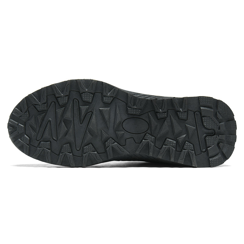 Men's Mixed Material Hiking Shoes – Waterproof, Slip-Resistant, Puncture-Resistant, Impact-Resistant, Breathable, Wide Toe
