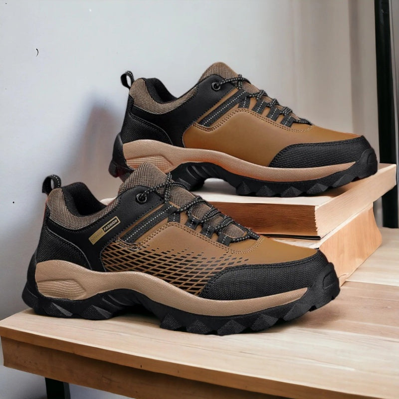 Men's Wear-Resistant Waterproof Hiking Shoes – Wide Toe, Non-Slip, Anti-Puncture