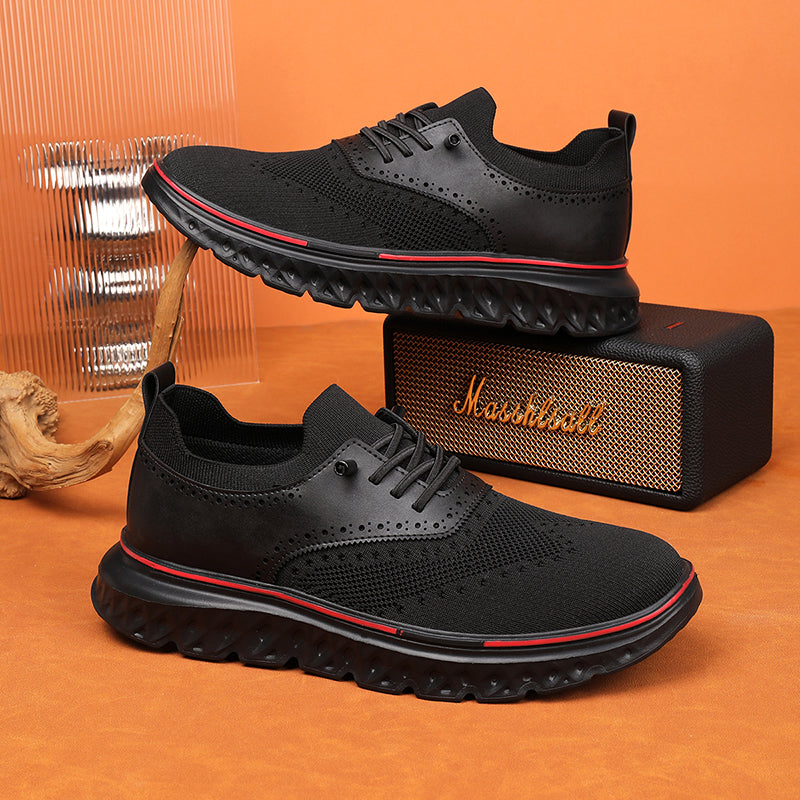 Men's lightweight waterproof Oxford shoes, comfortable and soft, suitable for walking - wide last and extended design