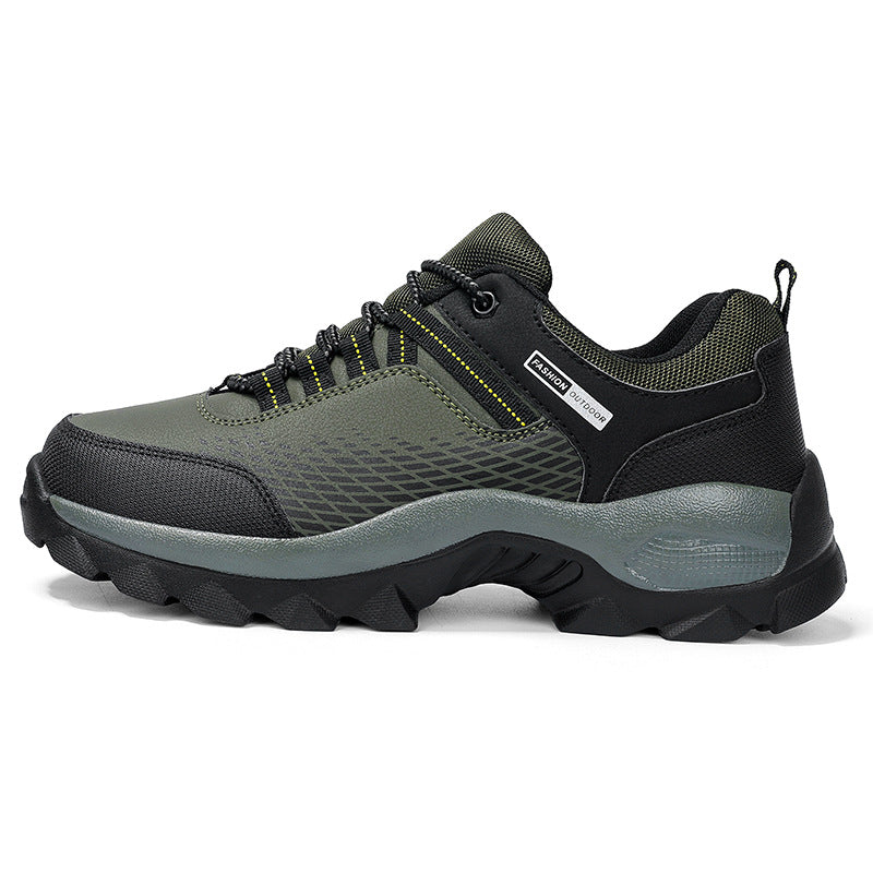 Men's Wear-Resistant Waterproof Hiking Shoes – Wide Toe, Non-Slip, Anti-Puncture