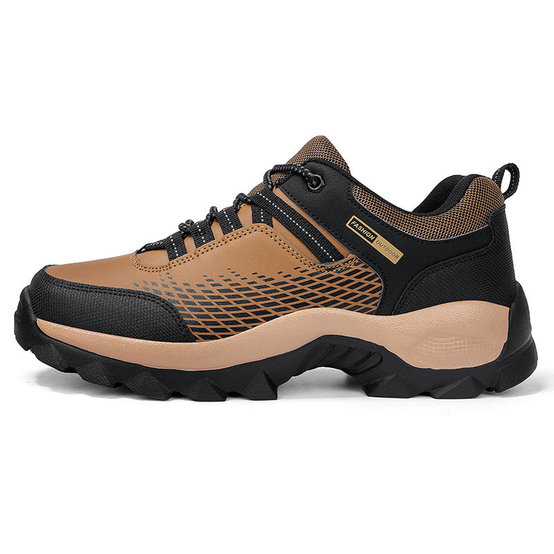 Men's Wear-Resistant Waterproof Hiking Shoes – Wide Toe, Non-Slip, Anti-Puncture