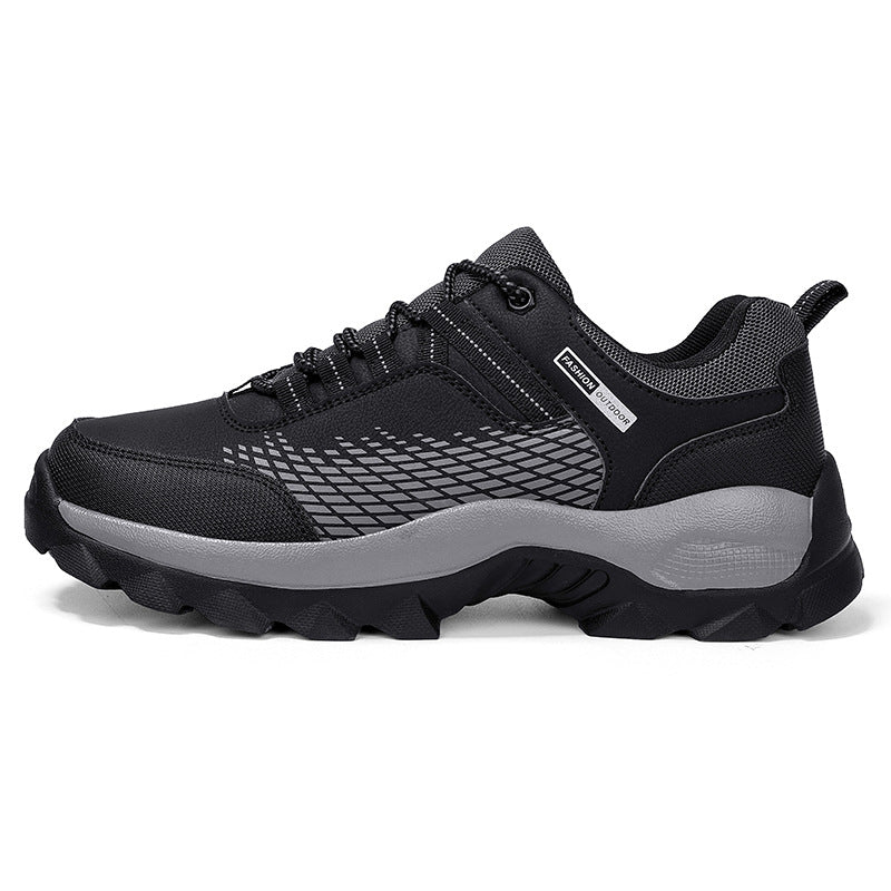 Men's Wear-Resistant Waterproof Hiking Shoes – Wide Toe, Non-Slip, Anti-Puncture