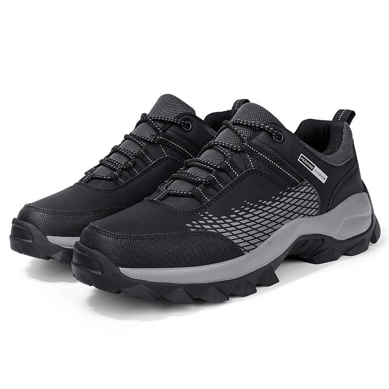 Men's Wear-Resistant Waterproof Hiking Shoes – Wide Toe, Non-Slip, Anti-Puncture