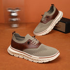 Men's lightweight waterproof Oxford shoes, comfortable and soft, suitable for walking - wide last and extended design