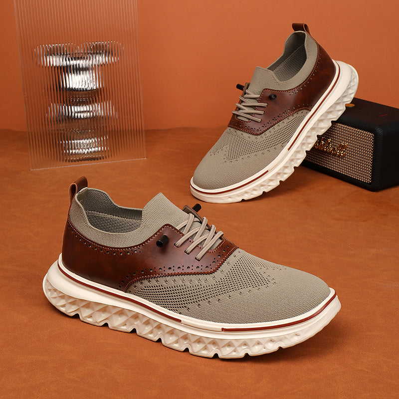 Men's lightweight waterproof Oxford shoes, comfortable and soft, suitable for walking - wide last and extended design