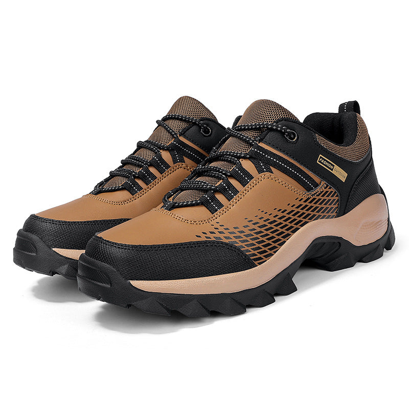 Men's Wear-Resistant Waterproof Hiking Shoes – Wide Toe, Non-Slip, Anti-Puncture