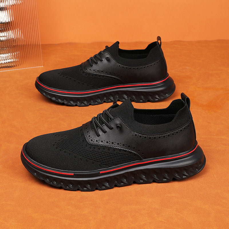Men's lightweight waterproof Oxford shoes, comfortable and soft, suitable for walking - wide last and extended design