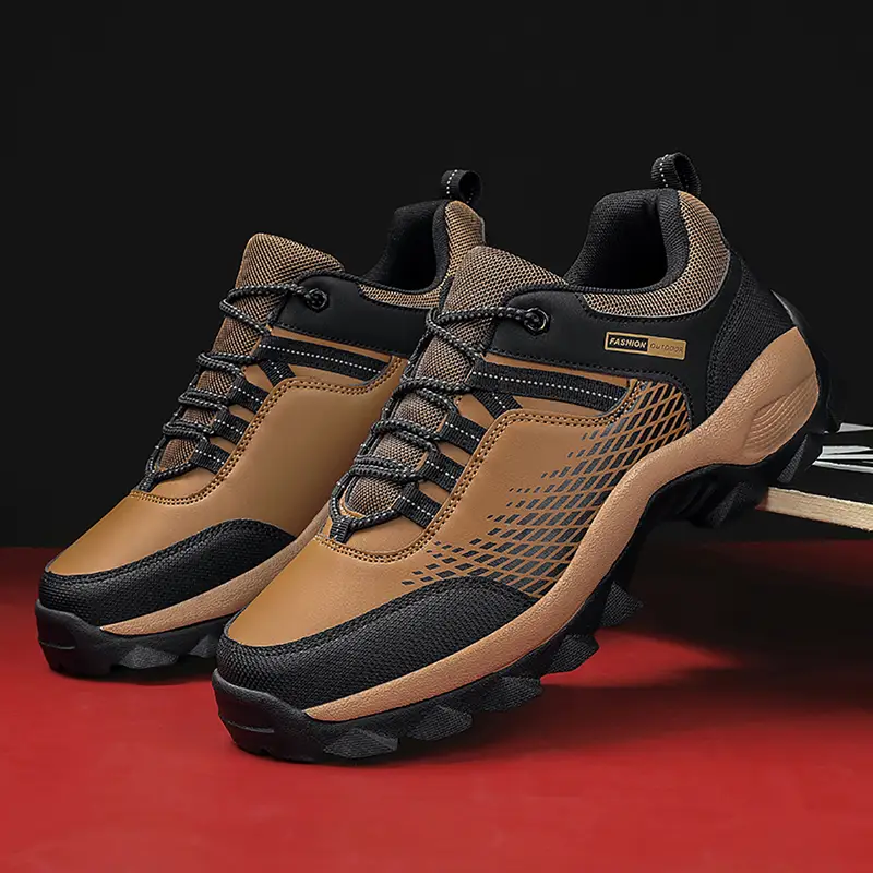 Men's Wear-Resistant Waterproof Hiking Shoes – Wide Toe, Non-Slip, Anti-Puncture