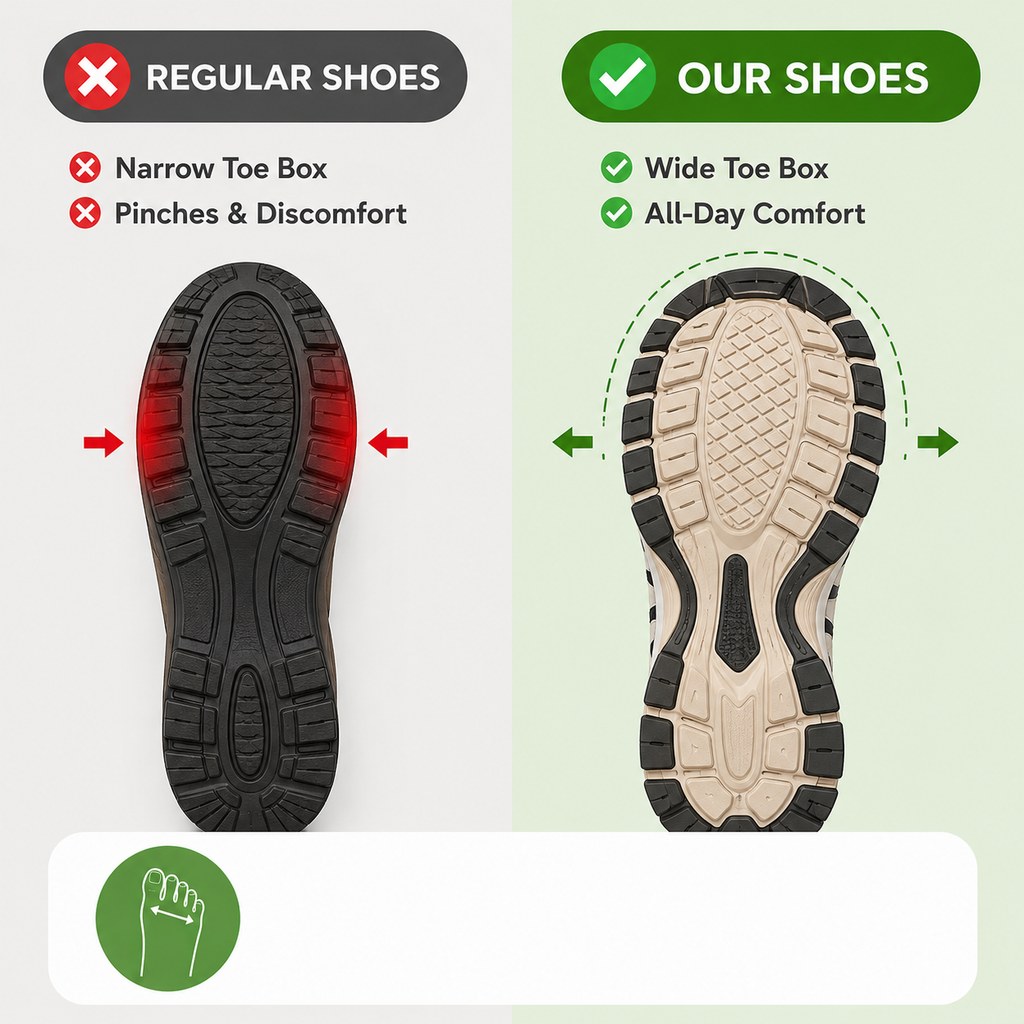 Men's Outdoor Mesh Hiking Shoes – Zero-Pressure, Wide Toe Box,Traction Sole, Breathable And Waterproof Upper