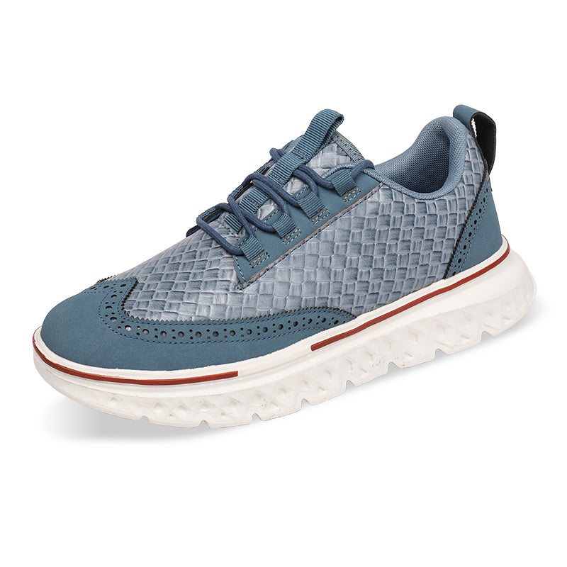 Men's crocodile leather shoes: Lightweight, waterproof, comfortable and soft walking shoes - wide last and extended design.