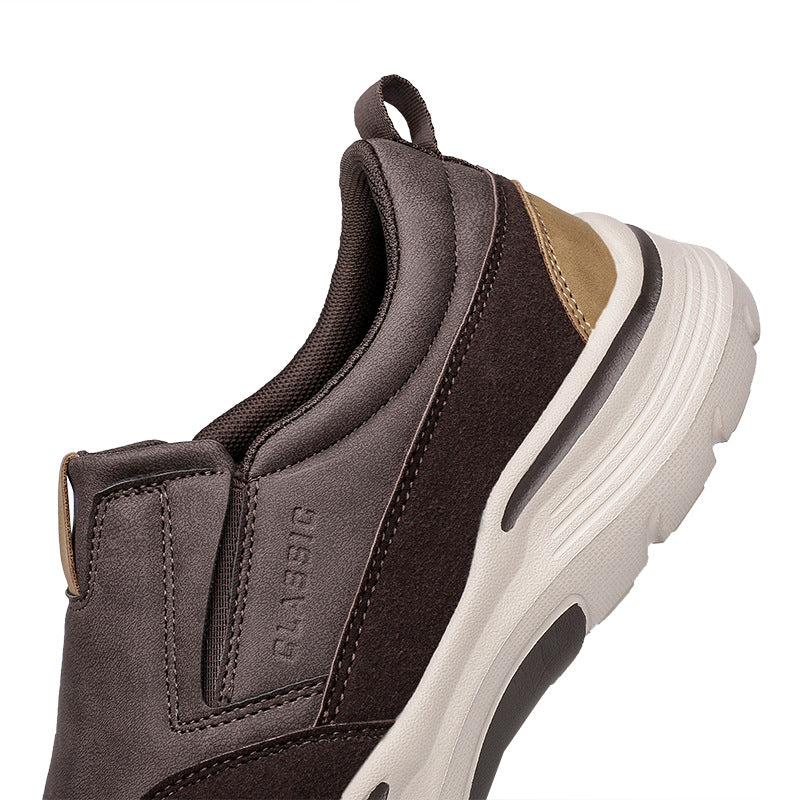 Men's Casual Comfort Slip-On Platform Walking Shoes
